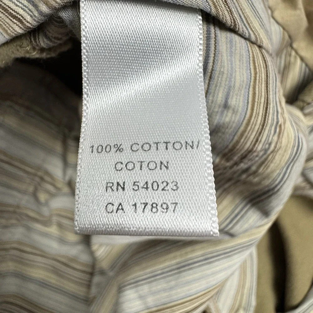 Banana Republic Dress Chino Pants Men 35x32 Beige Khaki Straight Fit Casual EUC